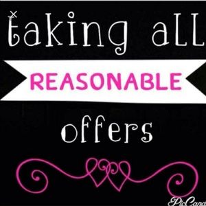 Reasonable offers excepted, please no low balling